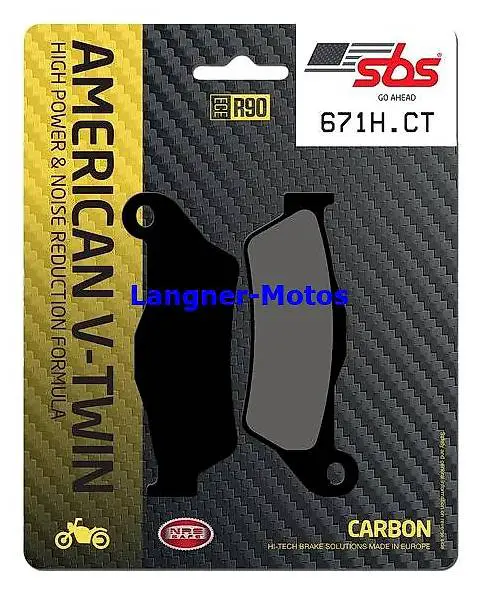 Bremsbelag SBS 671 H.CT Carbon Harley XG Street Rod 750 2018