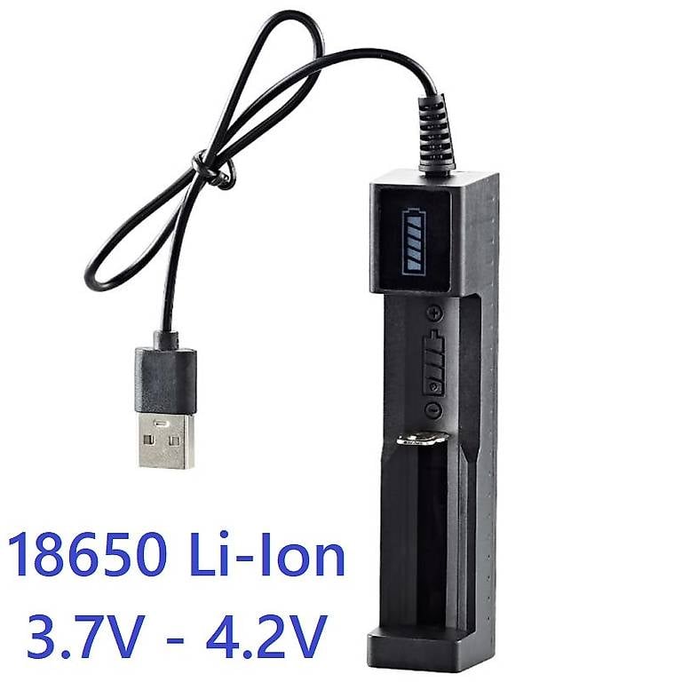 Ladegerät Li-Ion 18650 14500 Lithium-Akku USB