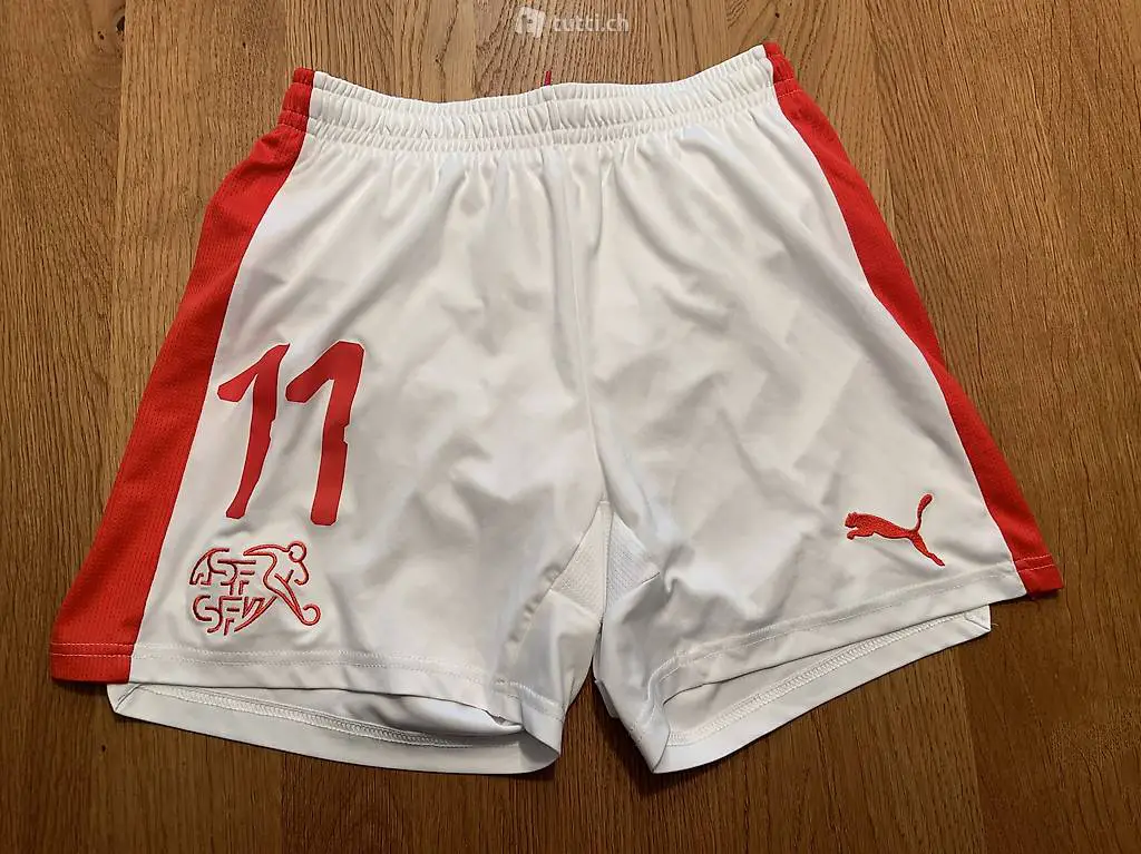 Hose kurz Schweiz Puma Fussball Gr. 164