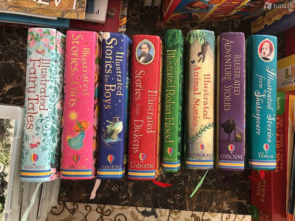 8 Kinderbücher Usborne Illustrated Stories for Children