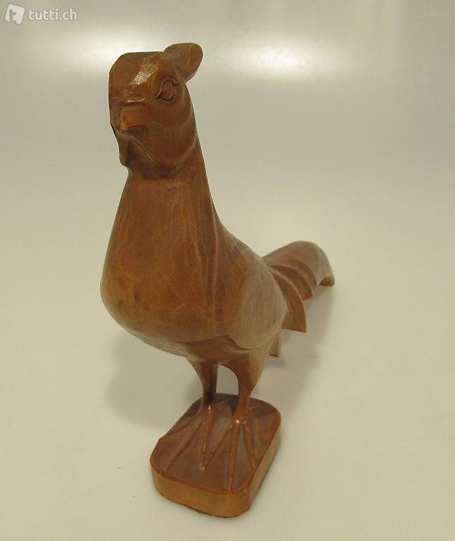 Geschnitzter Fasan Holz