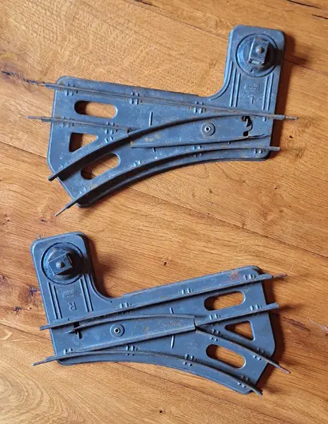 Märklin? 2x Blech-Mechanische Weichen Spur 0 Occasion