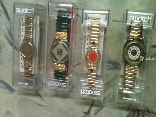 4xSwatch Uhren Sehrschön Läuft