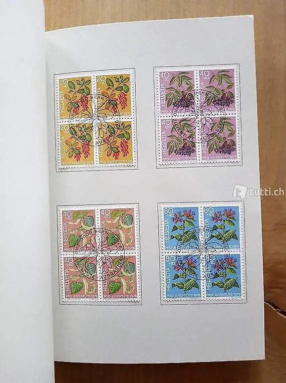 PTT Pro Juventute Briefmarken 1976 - Heilpflanzen des Waldes