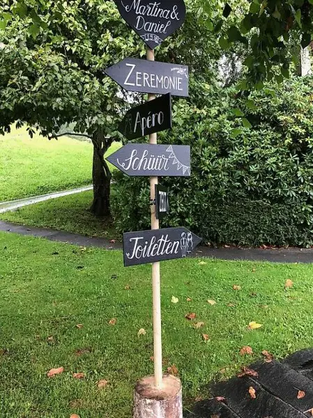 Wegweiser Hochzeit