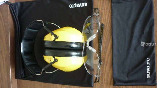  Kapselgehörschutz Peltor Optime I-A + Arbeits-Schutzbrille