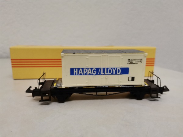 WESA Containerwagen DB HAPAG/ LLOYD weiss, mit Schachtel