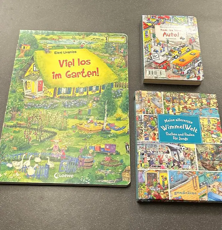 3 Stück Wimmelbuch Wimmelbücher Kinderbuch