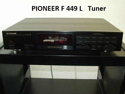 Pioneer Modell: F-449 L Typ: Tuner FM-AM-LW- black Top