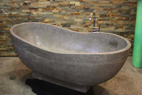  Badewanne Bad Terrazzo Stein Wanne Freistehend Spa Pool