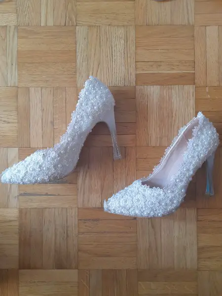 Chaussures à talons blanche