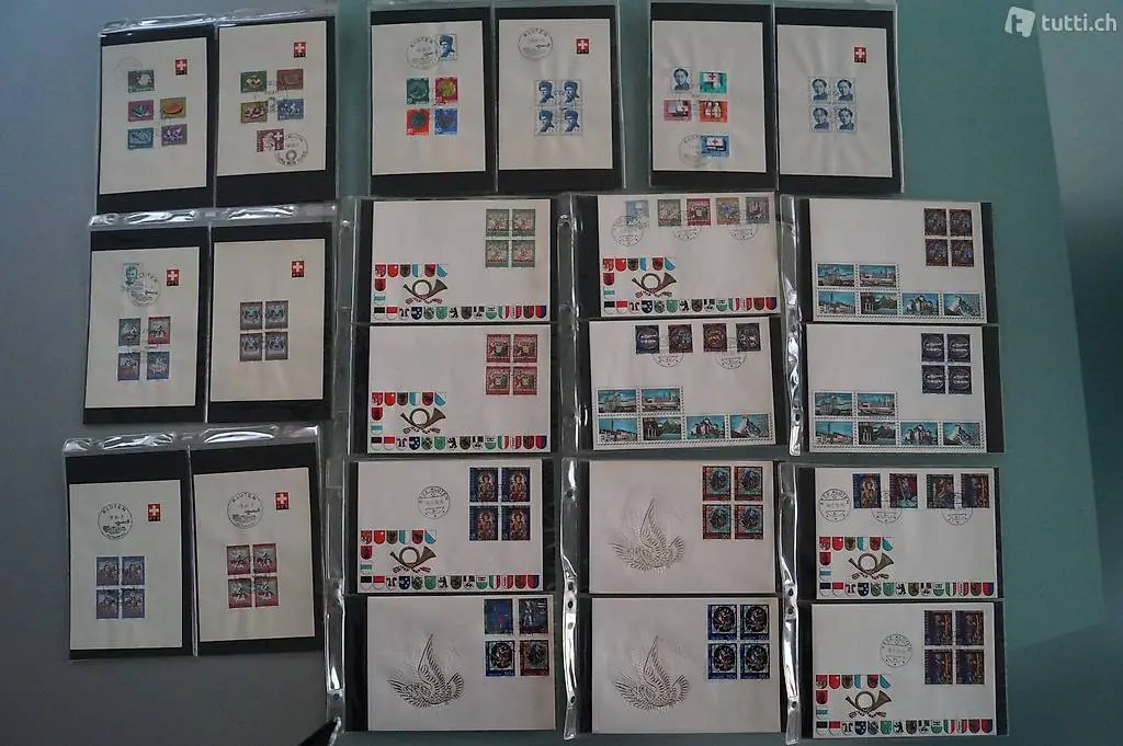 Pro Patria Briefmarken Kollektion 60er Jahre ungebraucht