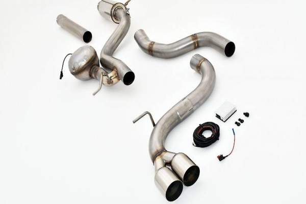  VW GOLF 7 GTD - FMS 3" (Ø 76MM) SPORTAUSPUFF ANLAGE AB KAT