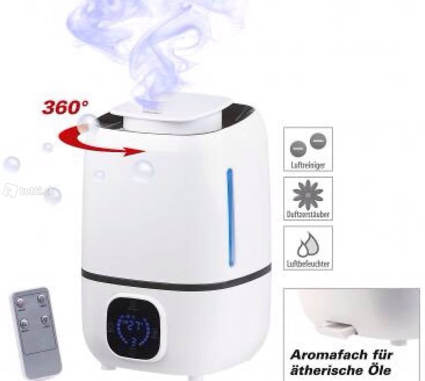 Ultraschall-Luftbefeuchter mit Aromafach