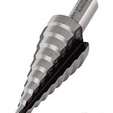  Wolfcraft Stufenbohrer 8 mm 4-20 mm HSS Grau