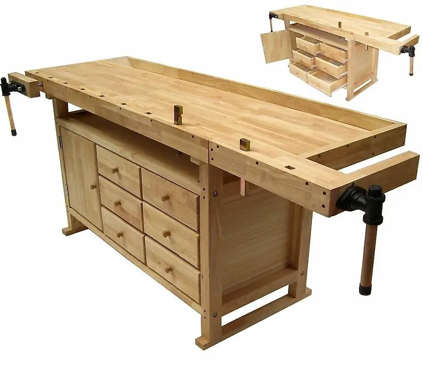 neu hobelbank werkbank holz arbeitstisch 2010mm