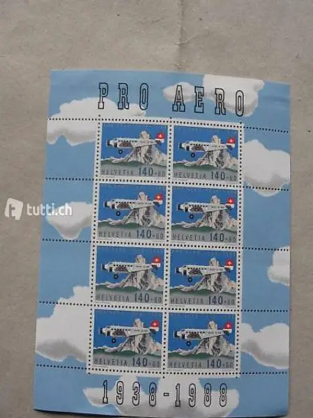 Wunderschöner Briefmarken Flugpostbogen