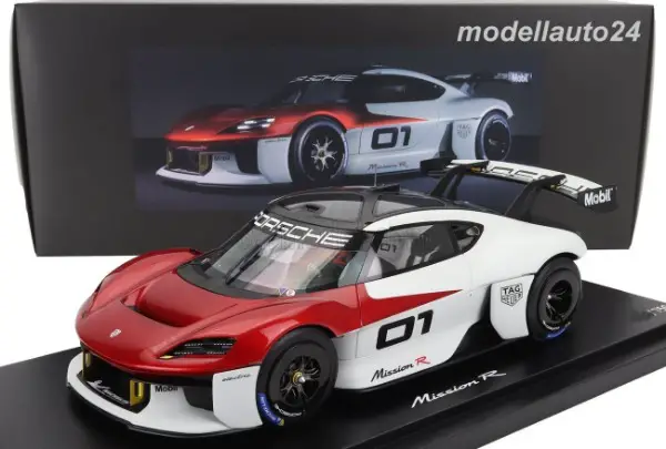 Porsche Mission R #01 2021 rot-weiss / Spark 1:18