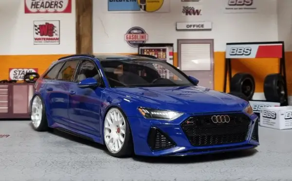 1/18 Audi RS6 Avant Blau Umbau Tuning