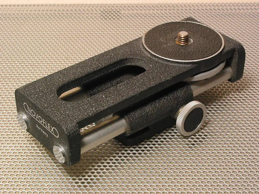 NOVOFLEX Castel Einstellschlitten Nah Makro Stereo Foto RAR