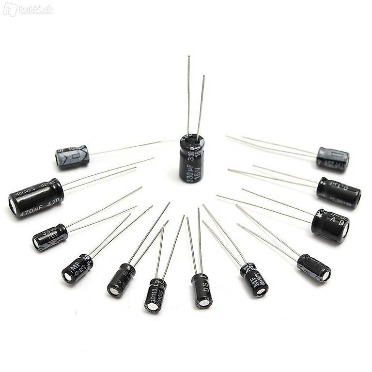  ELKO Elektrolytkondensator Sortiment 124 Stk