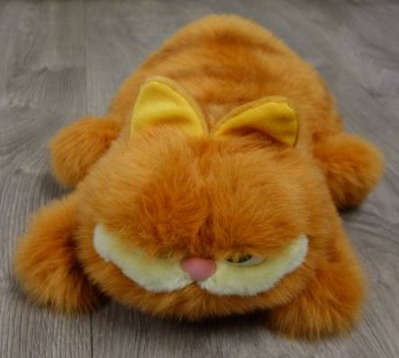 Neuwertige Plüschtiere: Pimboli-Bär, Eichhörnchen & Garfield