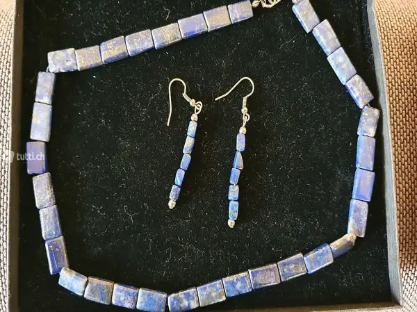 collana + orecchini di lapislazzuli