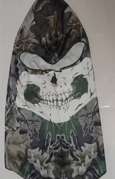 Totenkopf Sturmmaske Camouflage Blätter Maske Paintball