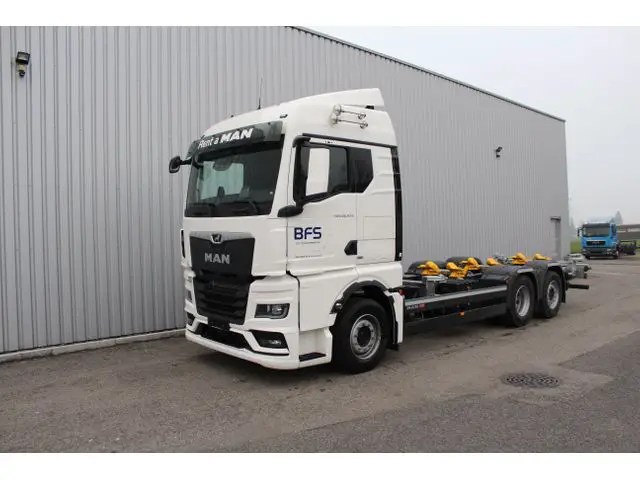 MAN, TGX 26.480 6x2-4 LL, Wechselrahmen / Containerchassis