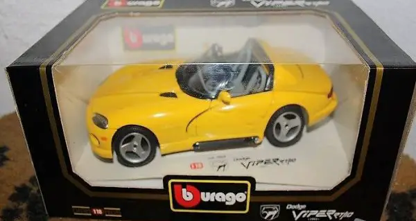 Dodge Viper RT/10 1993 gelb burago 1:18