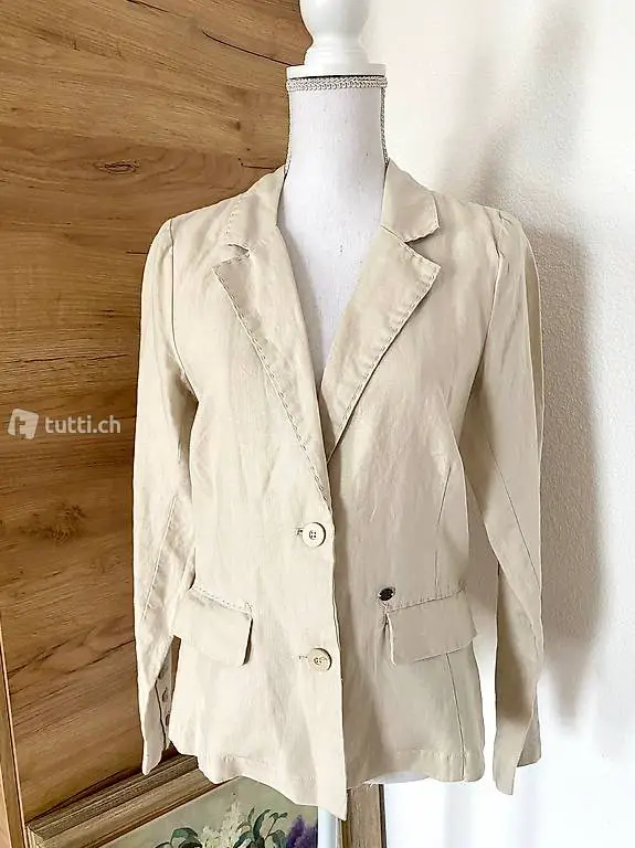 NILE: Eleganter Leinen Blazer, Gr. S. Neu. 100% Leinen