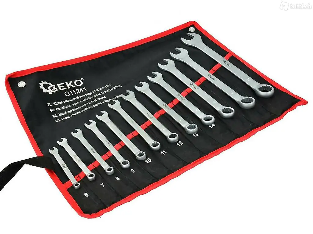  Gabel Ringschlüssel Set 6-22 mm 12 Stk. CRV