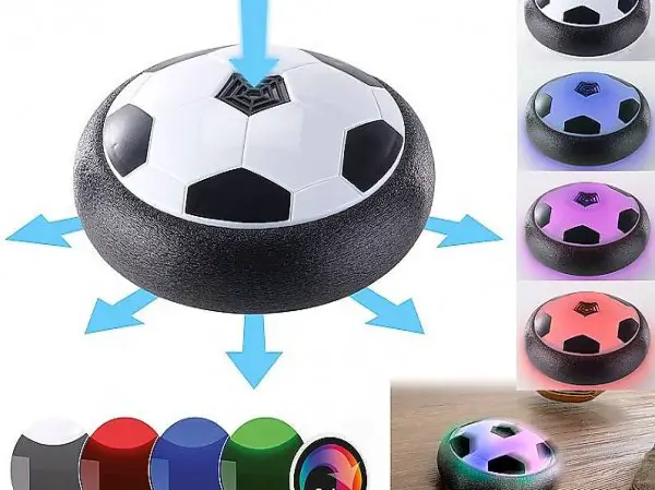  Schwebender Luftkissen-Indoor-Fussball mit Möbelschutz und Fa