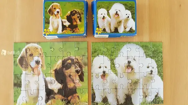 2 Puzzle Hund 24 Teile
