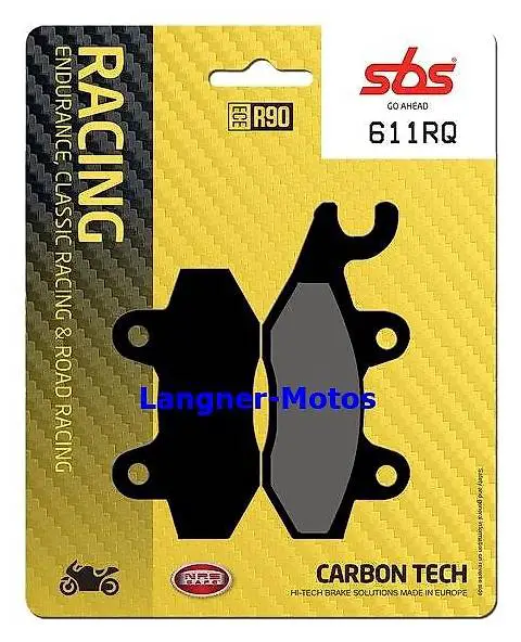 bremsbelag sbs 611 rq kawasaki klx 125-300 yamaha xtz super