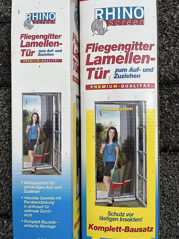 2 Fliegengitter Lamellen-Türen