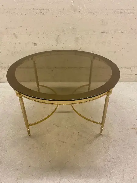 Seltener Maison Charles Couchtisch Messing, Beistelltisch