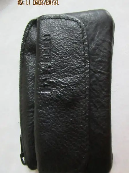  Leder Portemonnaie, mit Schlüsselanhänger kombiniert