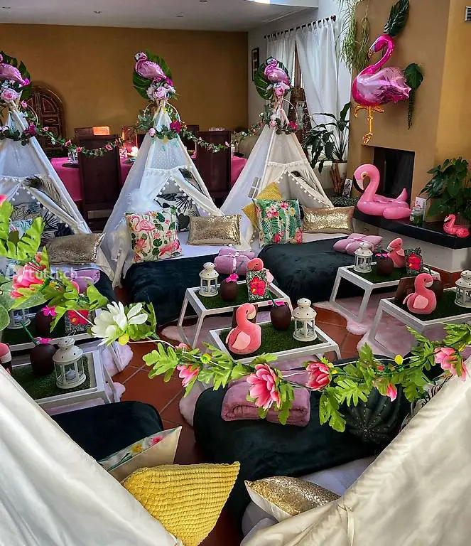 Sleepover Teepee pigiama party allestimenti luxe