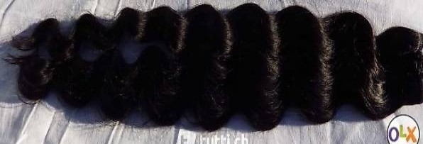 Hair extensions, 100g indisches Tempelhaar curly-waevy 56 cm