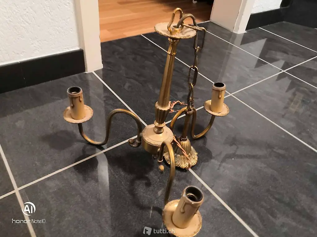 Kronleuchter Messing antik