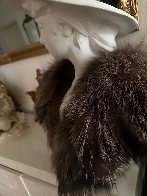 Damen Hochwertige Pelzkragen