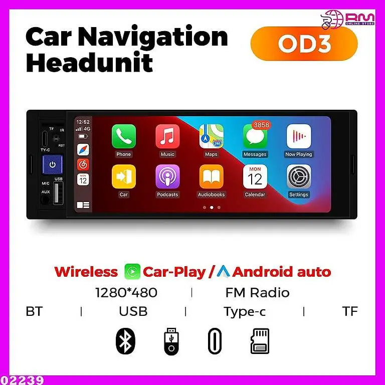 Android Carplay 1 Din Autoradio MP5 Player Drahtlose