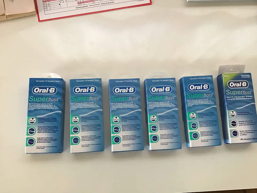 6 Pack Oral-B Superfloss Zahnseide bei Zahnspangen