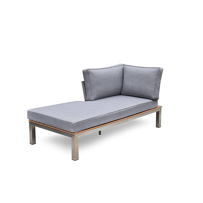 Lounger Gartenliege PORTOFINO grau