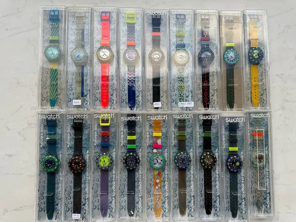 Swatch Scuba 200 Vintage ab 70 CHF Neu Ungetragen m.Batterie