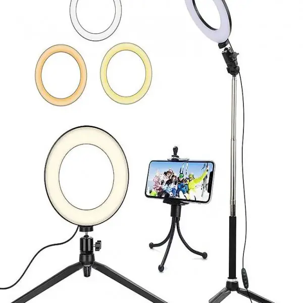  Ringlicht mit Stativ für Selfie/Makeup Live Stream