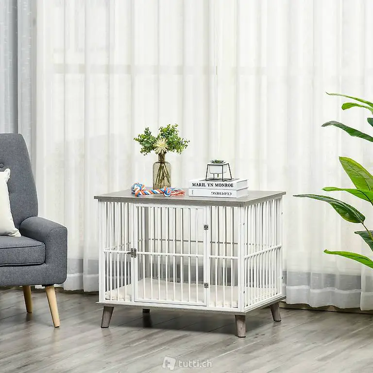  Hundekäfig aus Holz 86 cm x 60 cm x 70 cm