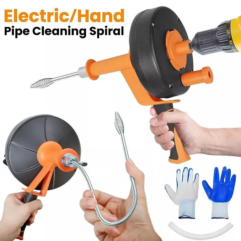 Portofrei Rohrreinigungsspirale Rohrspirale mit Bohraufsatz