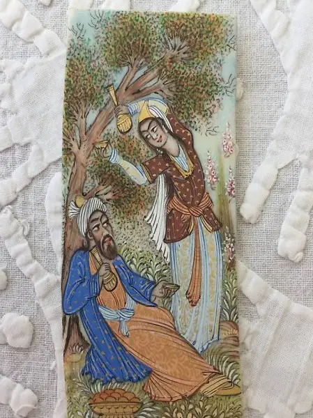 Persische Miniaturmalerei signiert